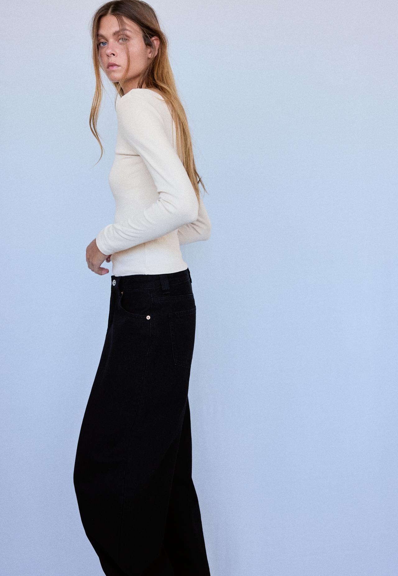 Basic long sleeve T-shirt — Stone