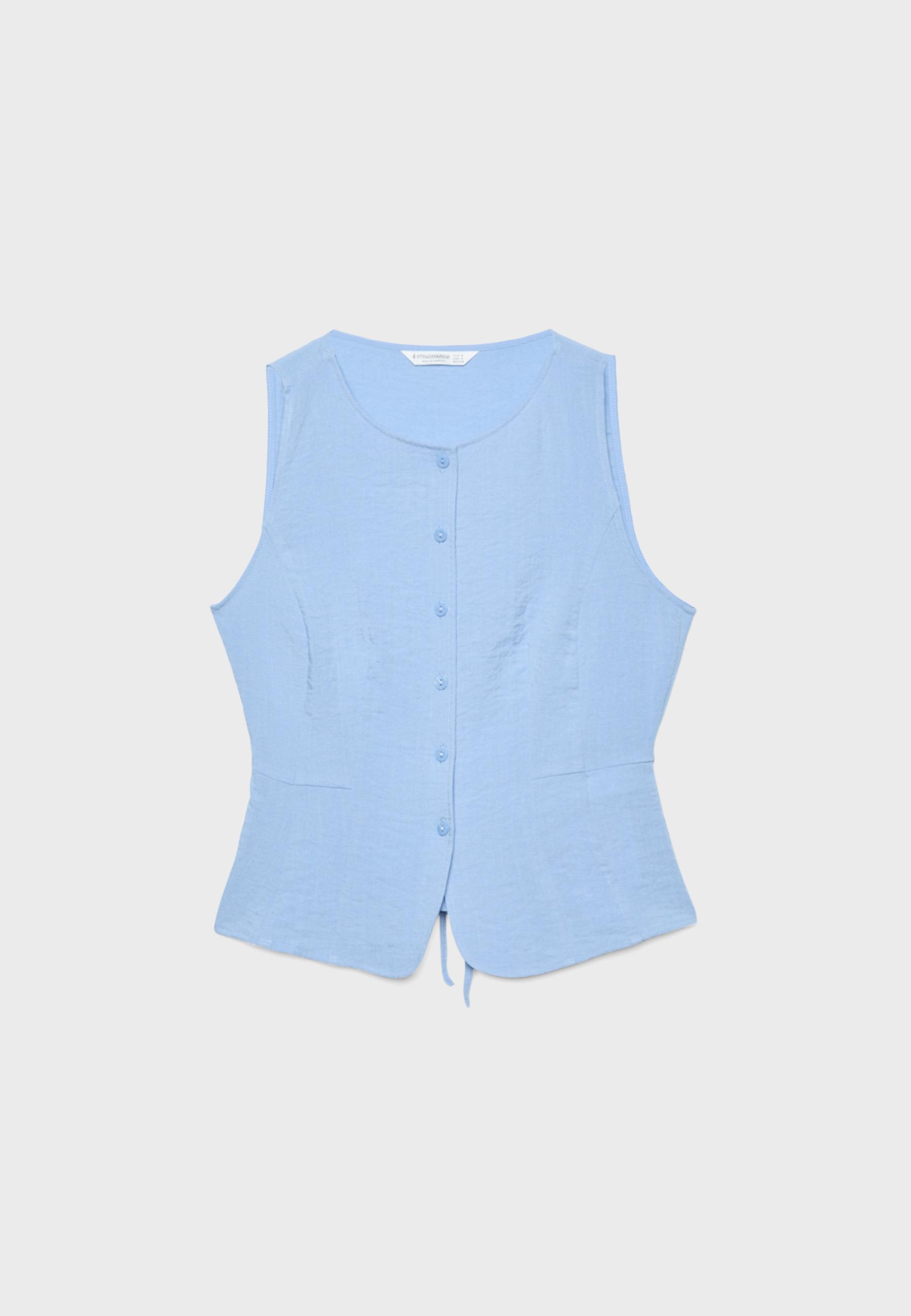 Buttoned waistcoat — Blue