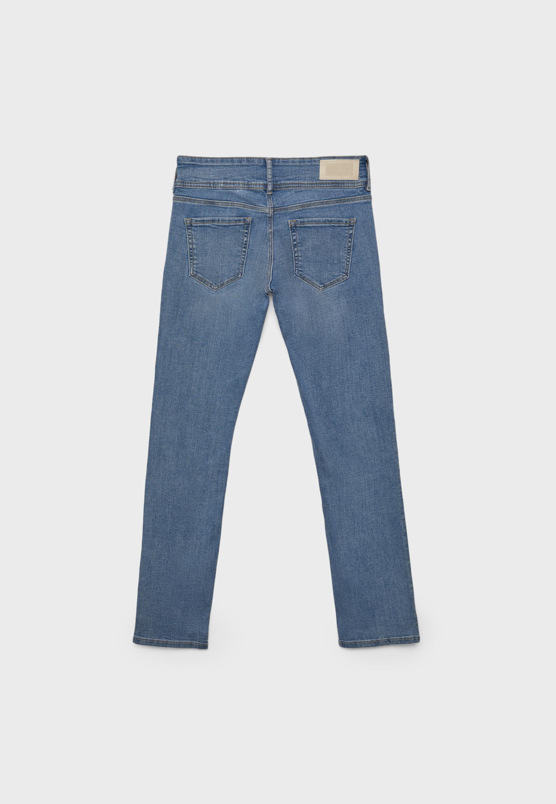 Low-rise slim fit jeans — MEDIUM BLUE DENIM
