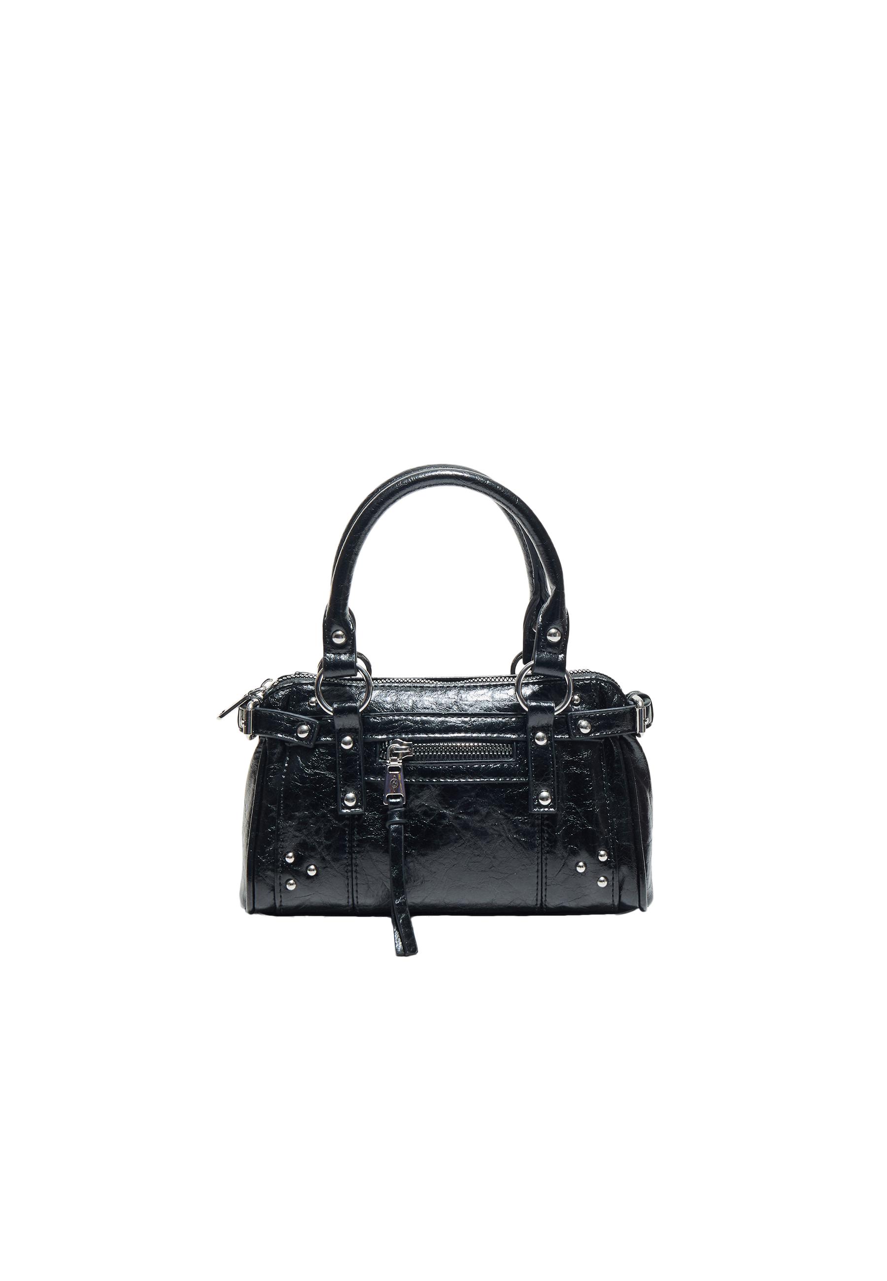 Studded pocket crossbody bag — Black