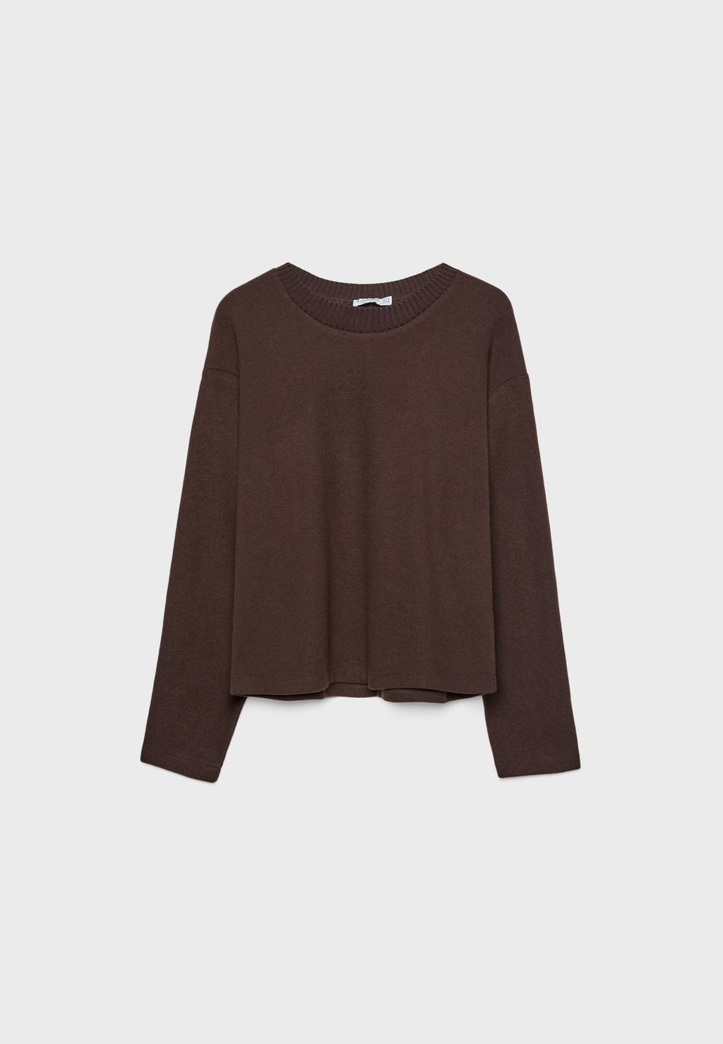 Knit round neck T-shirt