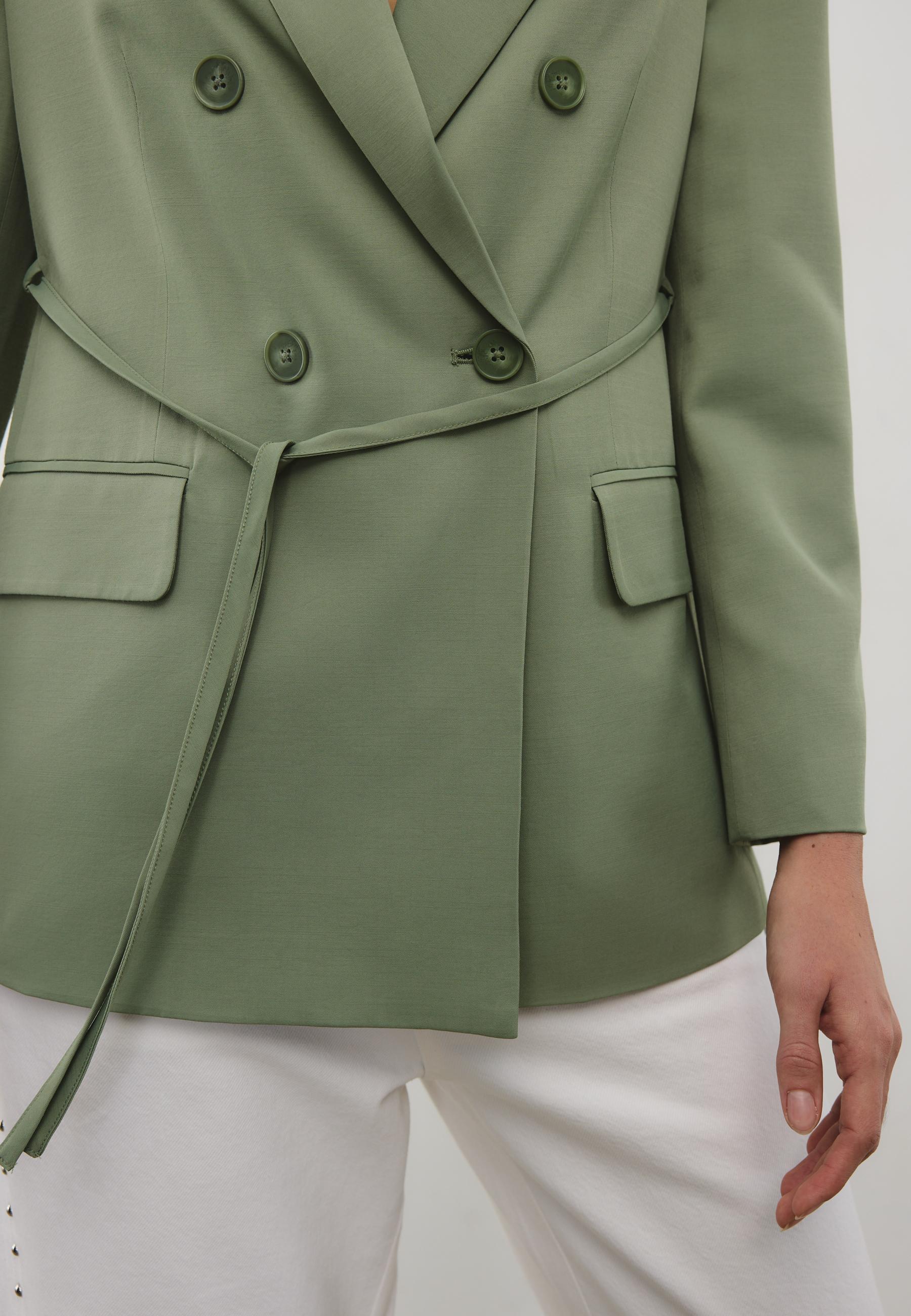Belted blazer — Khaki