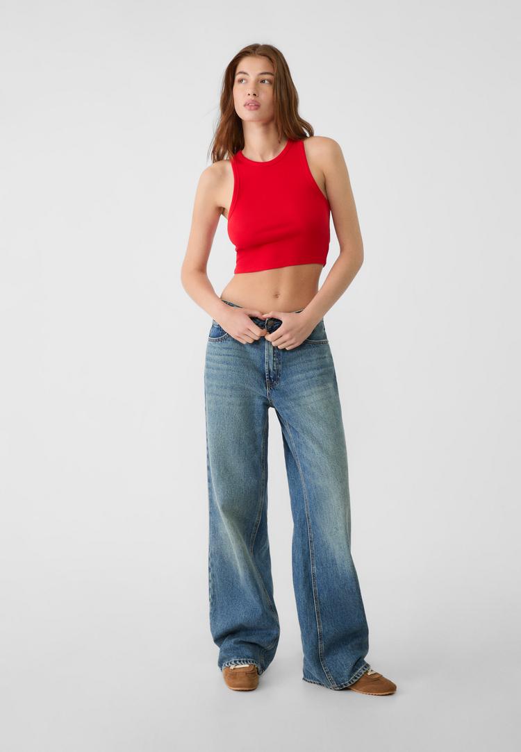camiseta crop basica canale