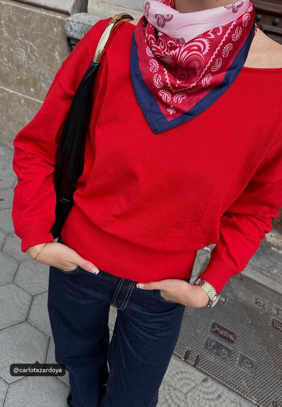 asimetrik triko kazak