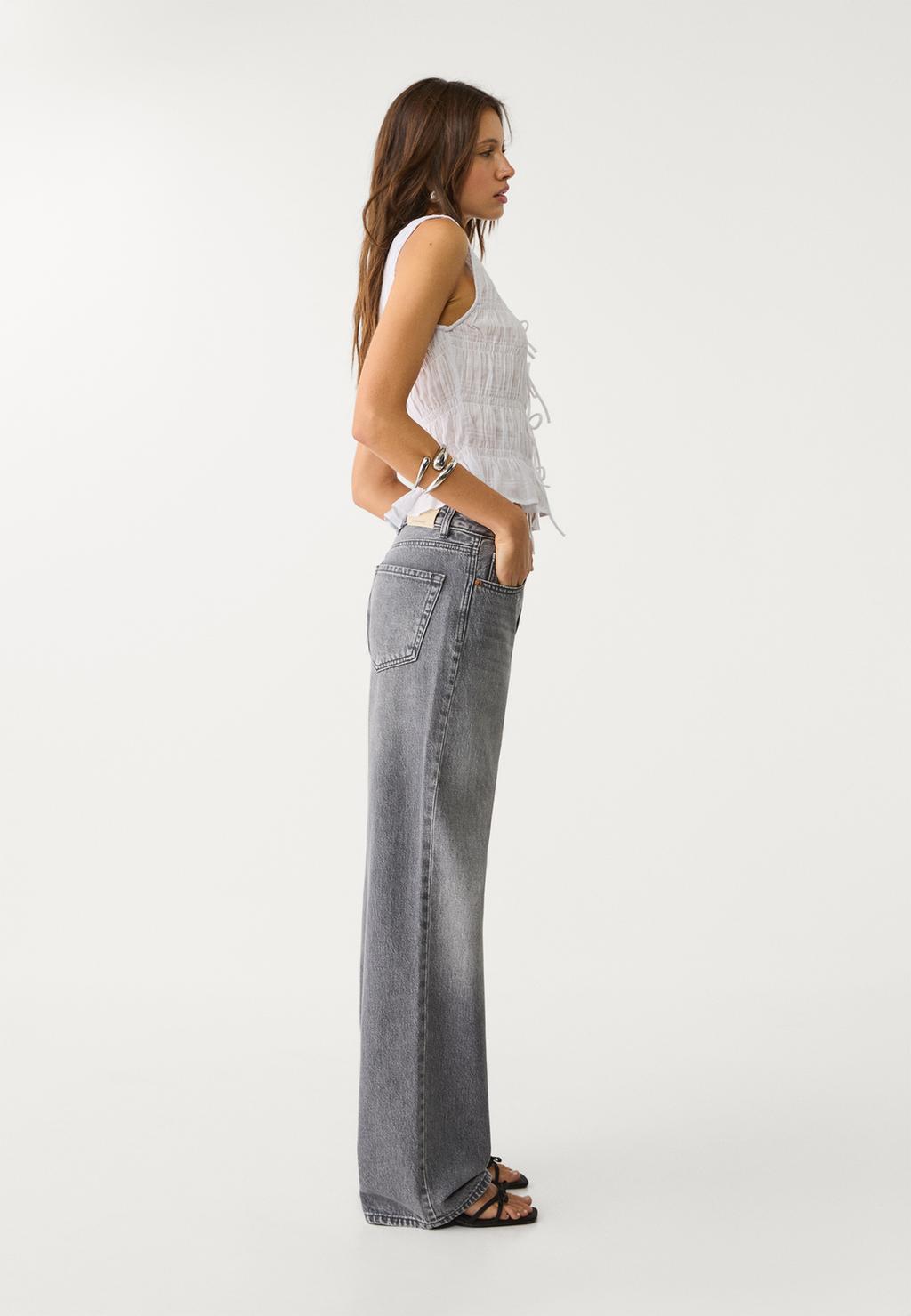 Wijde jeans / brede pijpen - BLAUW - 25.00 Wijde jeans / brede pijpen - BLAUW - 25.00