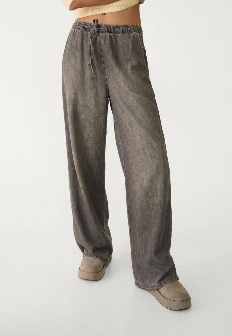 lange soepelvallende jeans