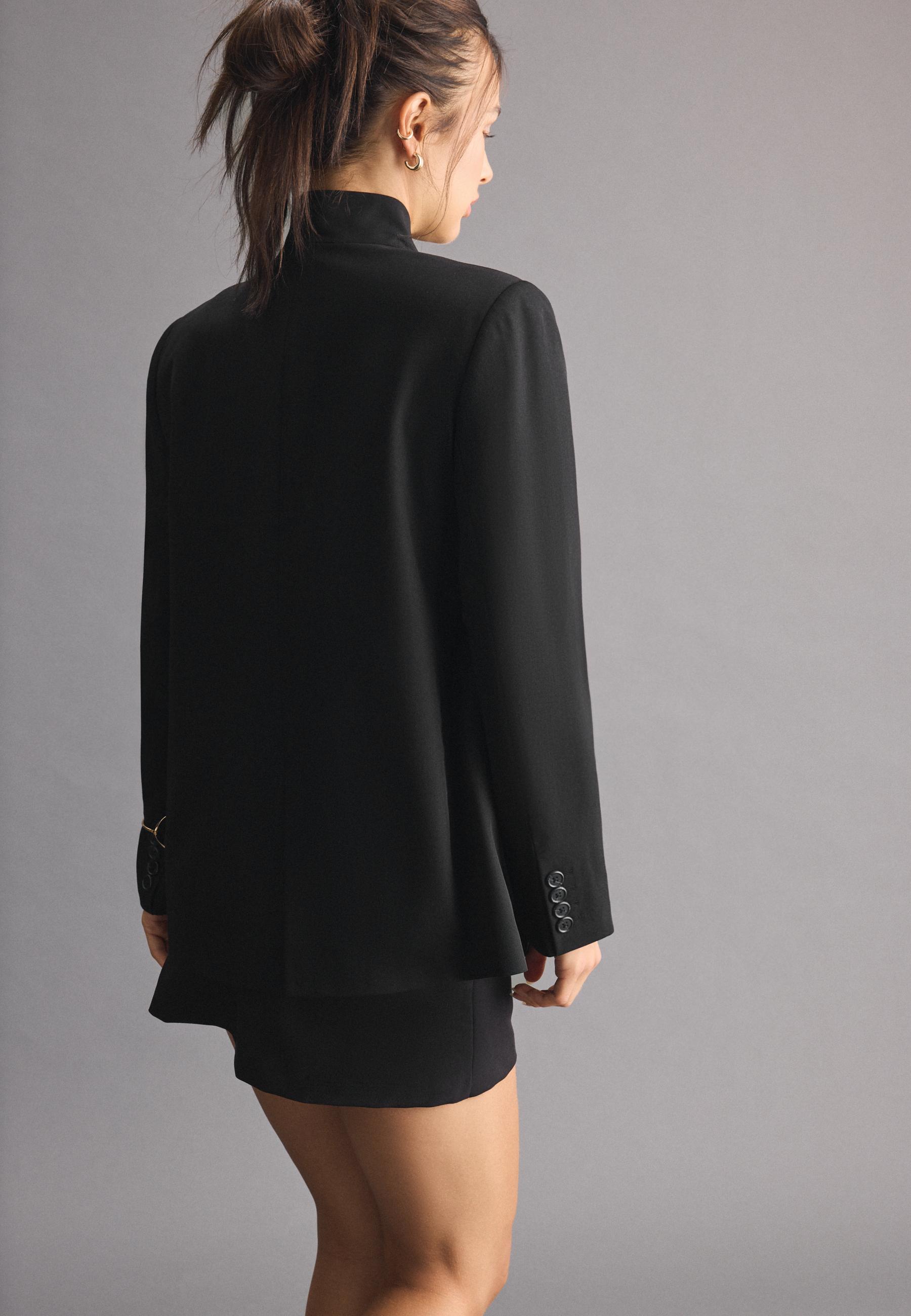Asymmetric blazer — Black