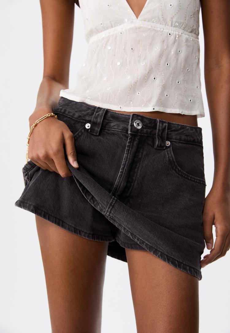 jupe short d62 en jean