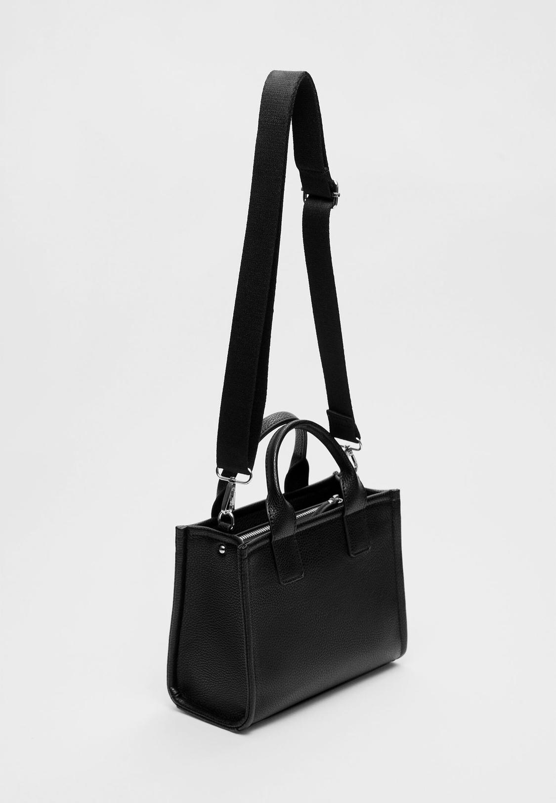 Mini Structured Tote Handbag Mini Faux Leather Tote Bag Women's