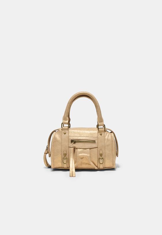 bolso bandolera bowling cremallera tejido