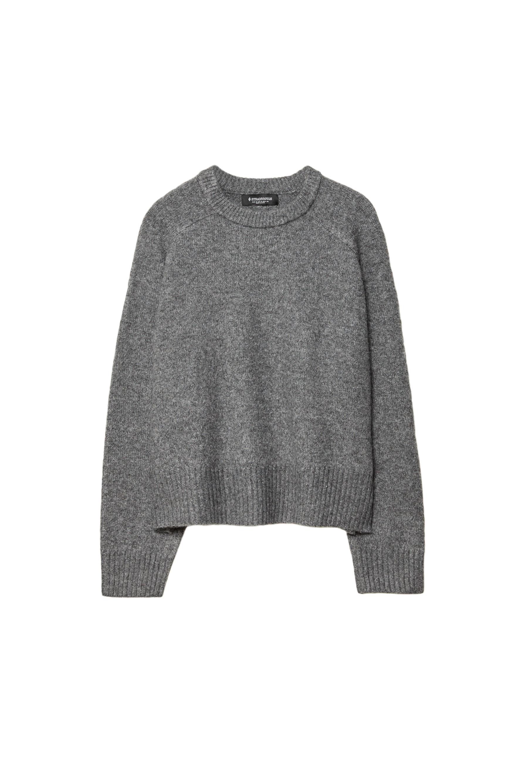 Basic Soft Knit Jumper — Dark grey