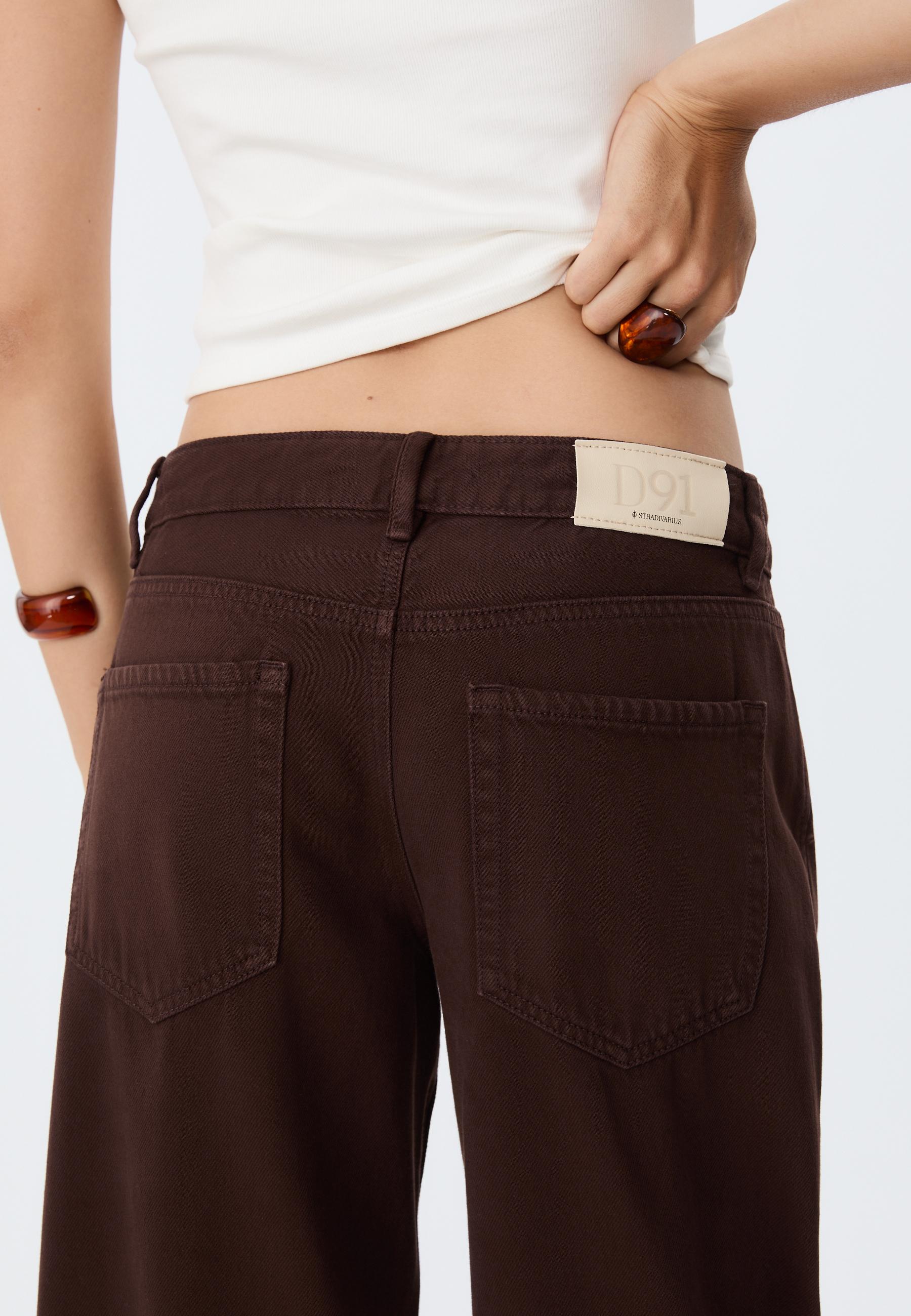 D91 Low wide-leg jeans - Women's fashion | Stradivarius United States