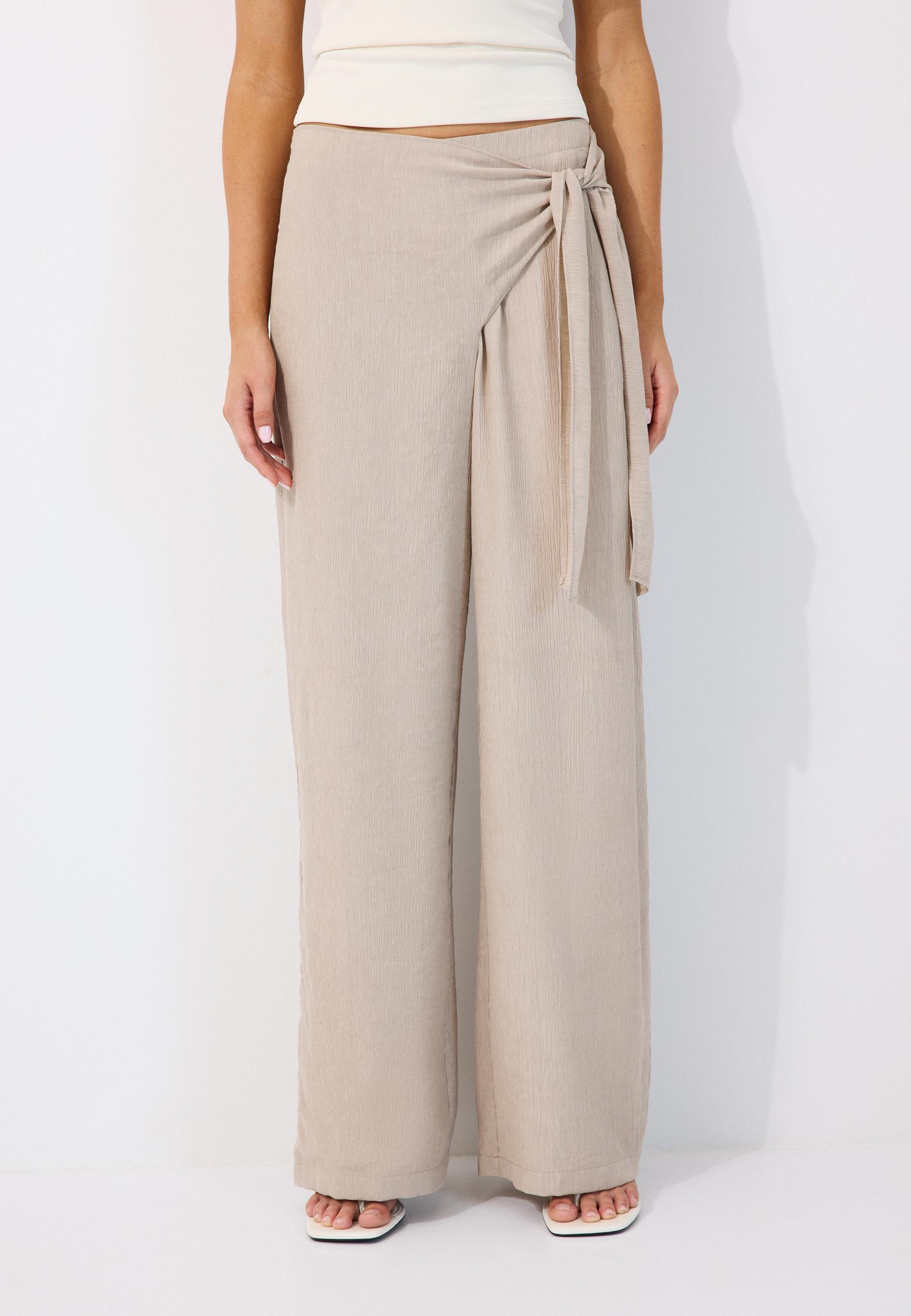 Stradivarius Fluid Παντελόνι Sarong Πέτρα Xs