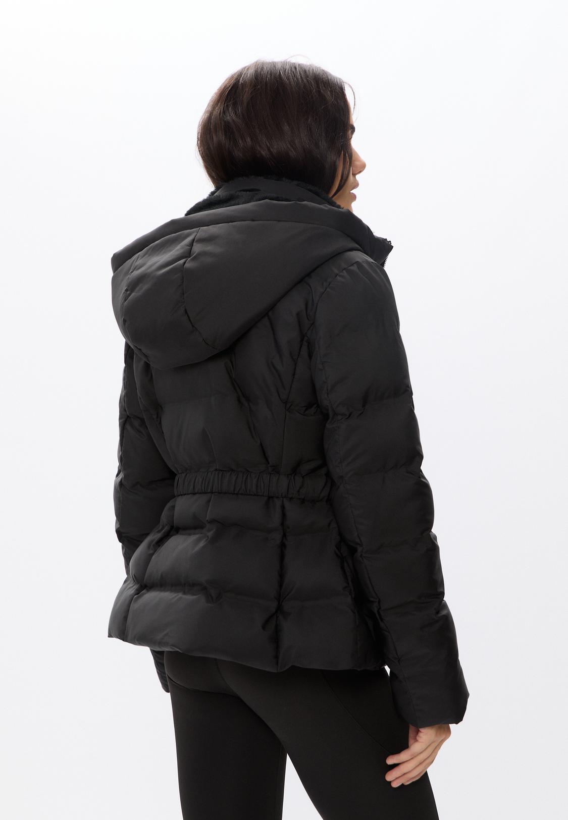 Doudoune à capuche avec ceinture Mode femme Stradivarius Maroc