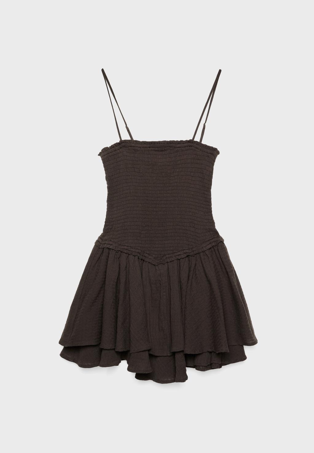 Kurzes Kleid mit Volants