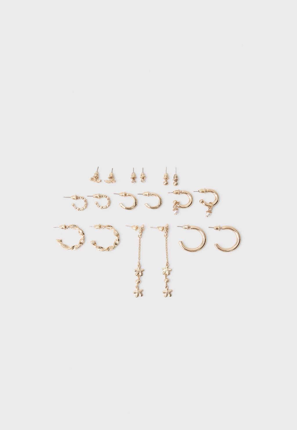 Set Med 9 Fjärilsörhängen