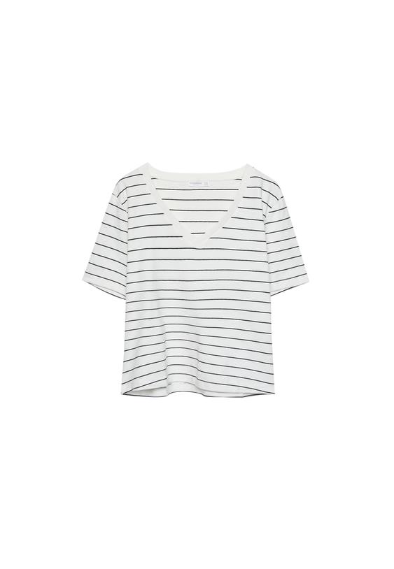 Basic regular fit çizgili kalın t-shirt_6