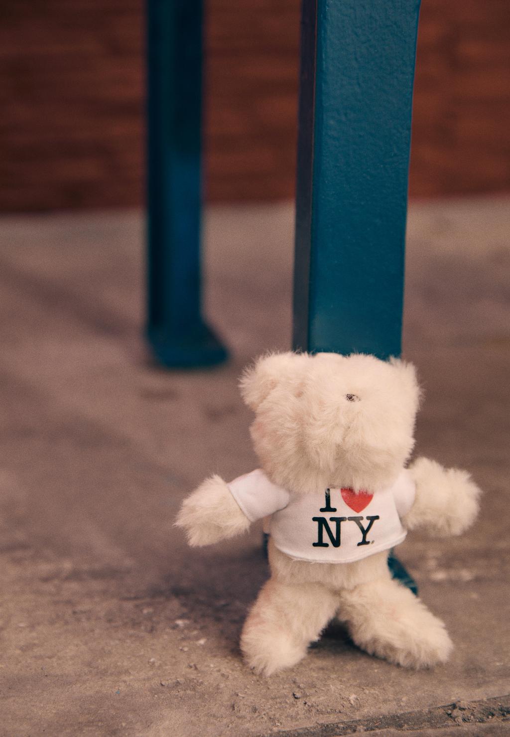 Porte-clés charm ours I Love NY