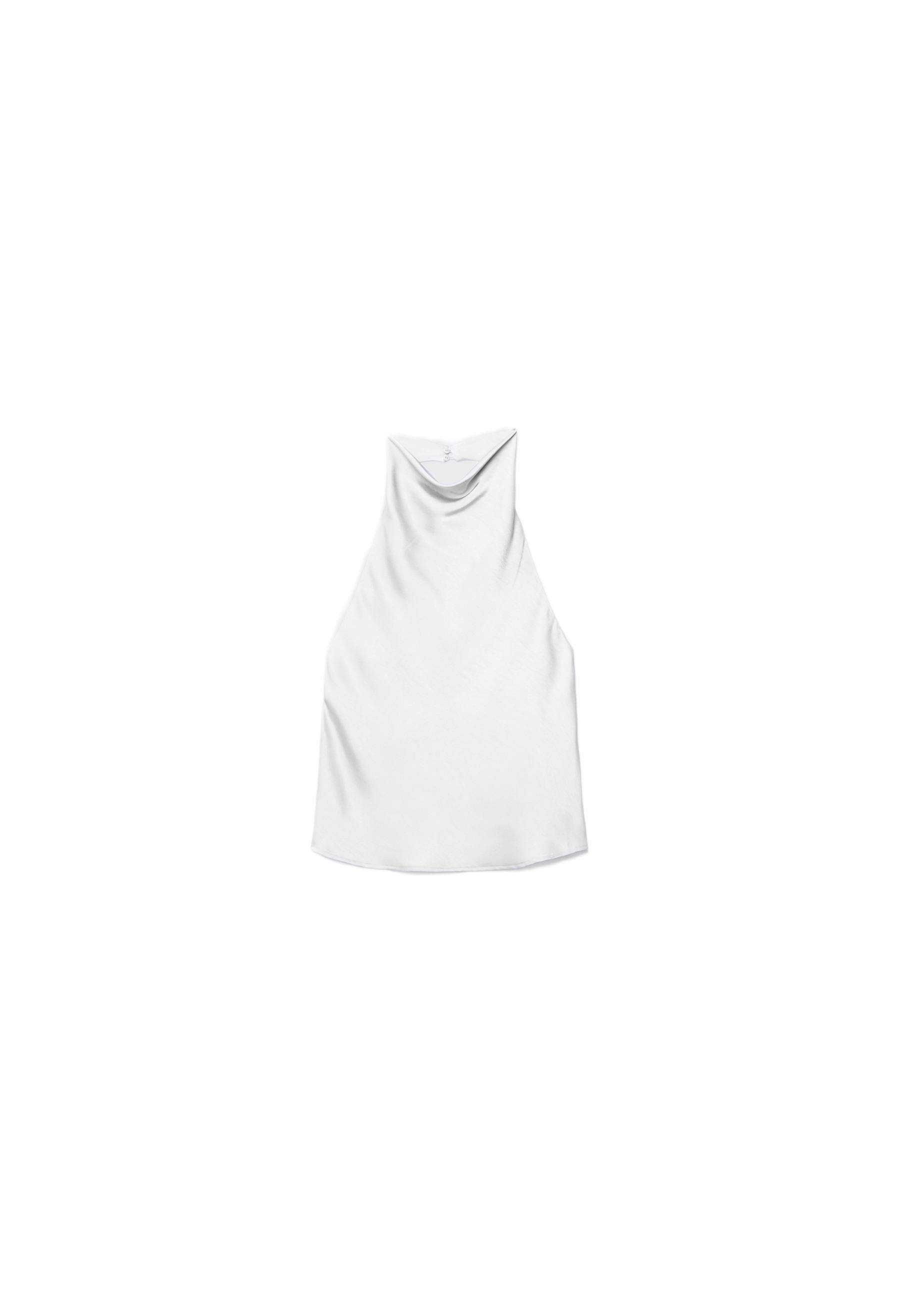 Saten halter top - Görsel 17