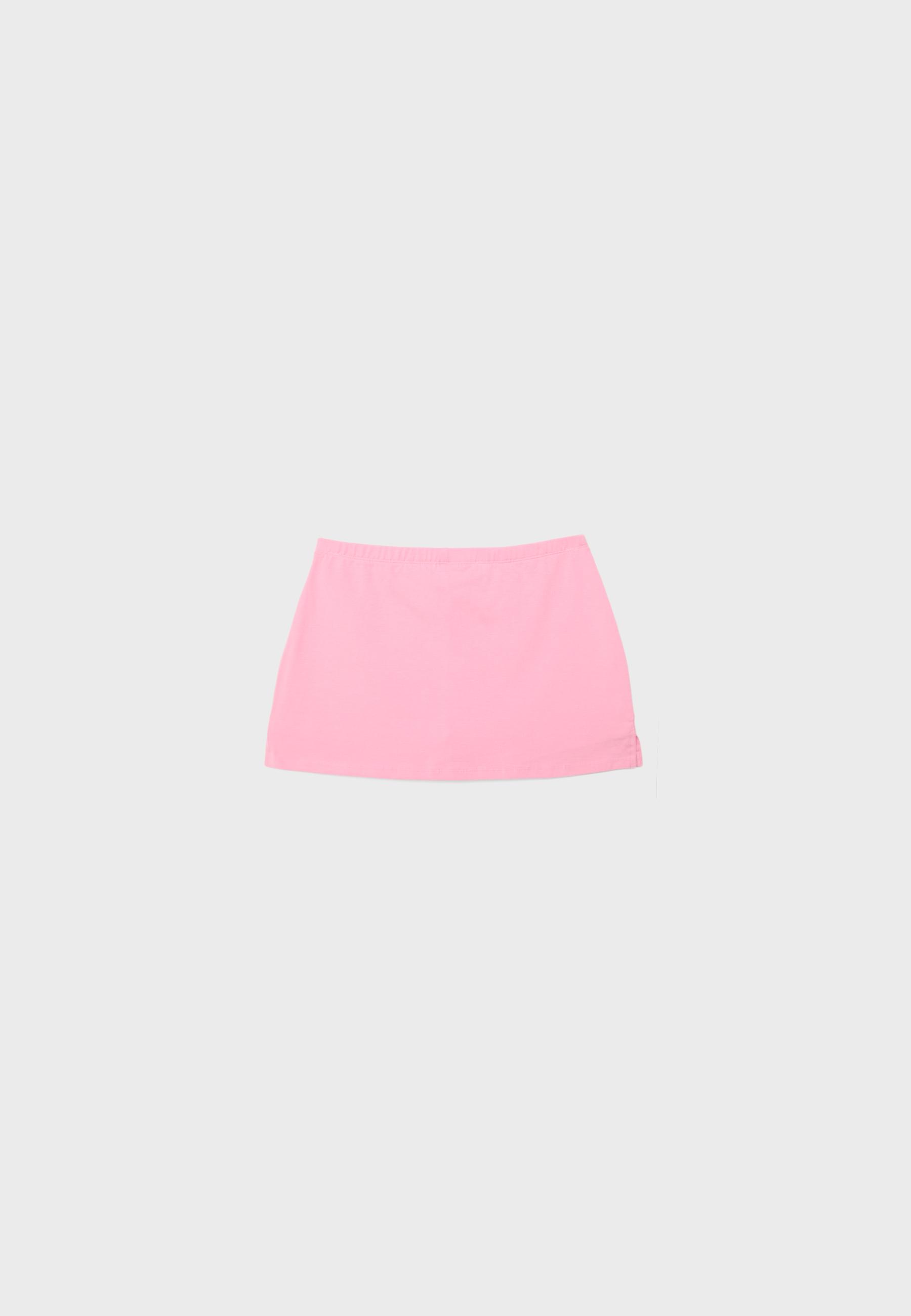 Basic knit skort — Bubblegum pink