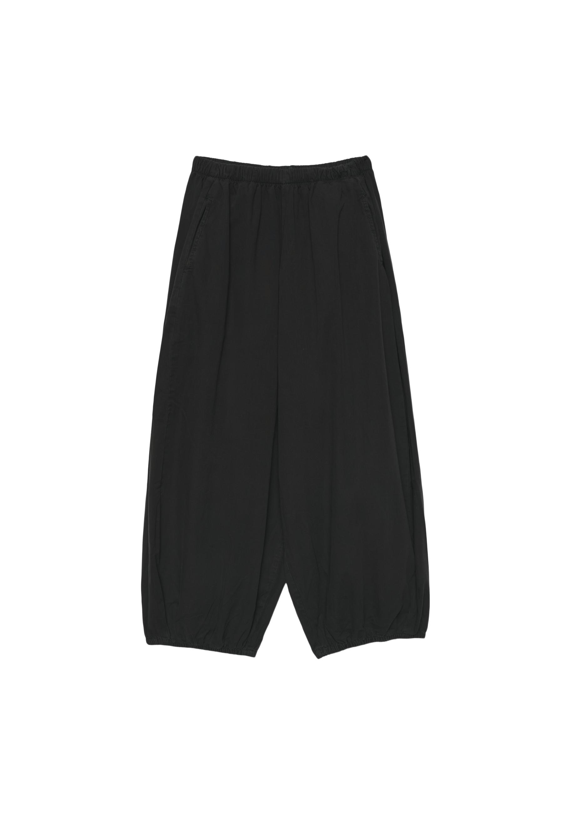 Poplin bloomer trousers — Black