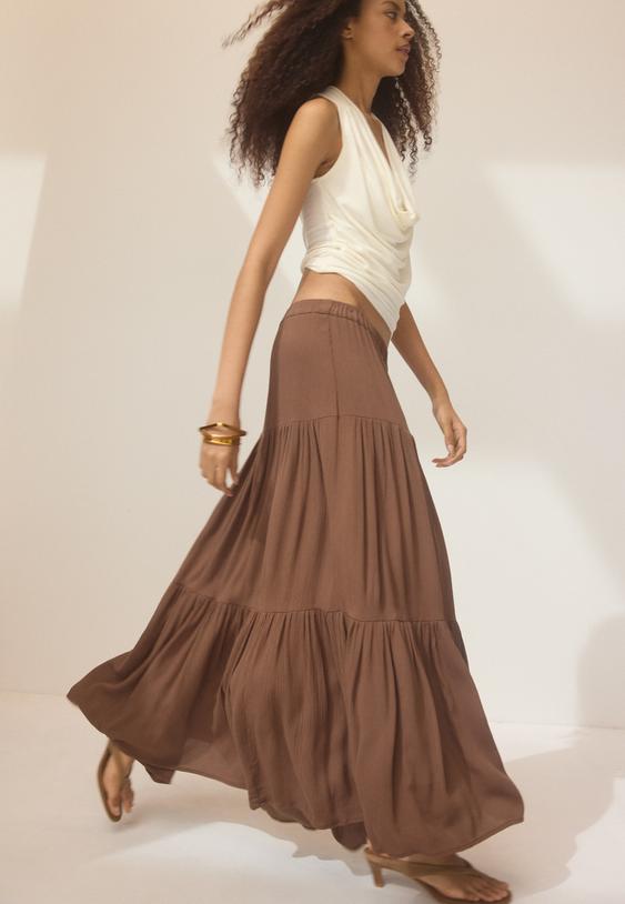 Bohem midi etek - Görsel 7