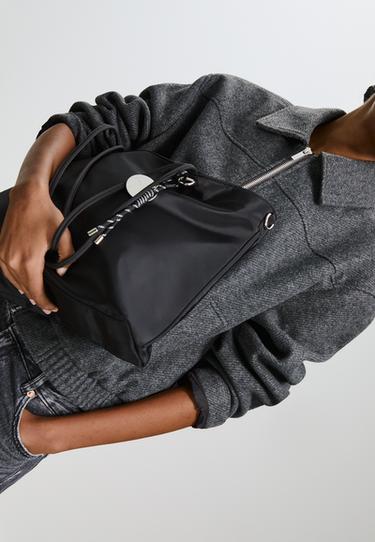 Shopper bag with charm — Black 2