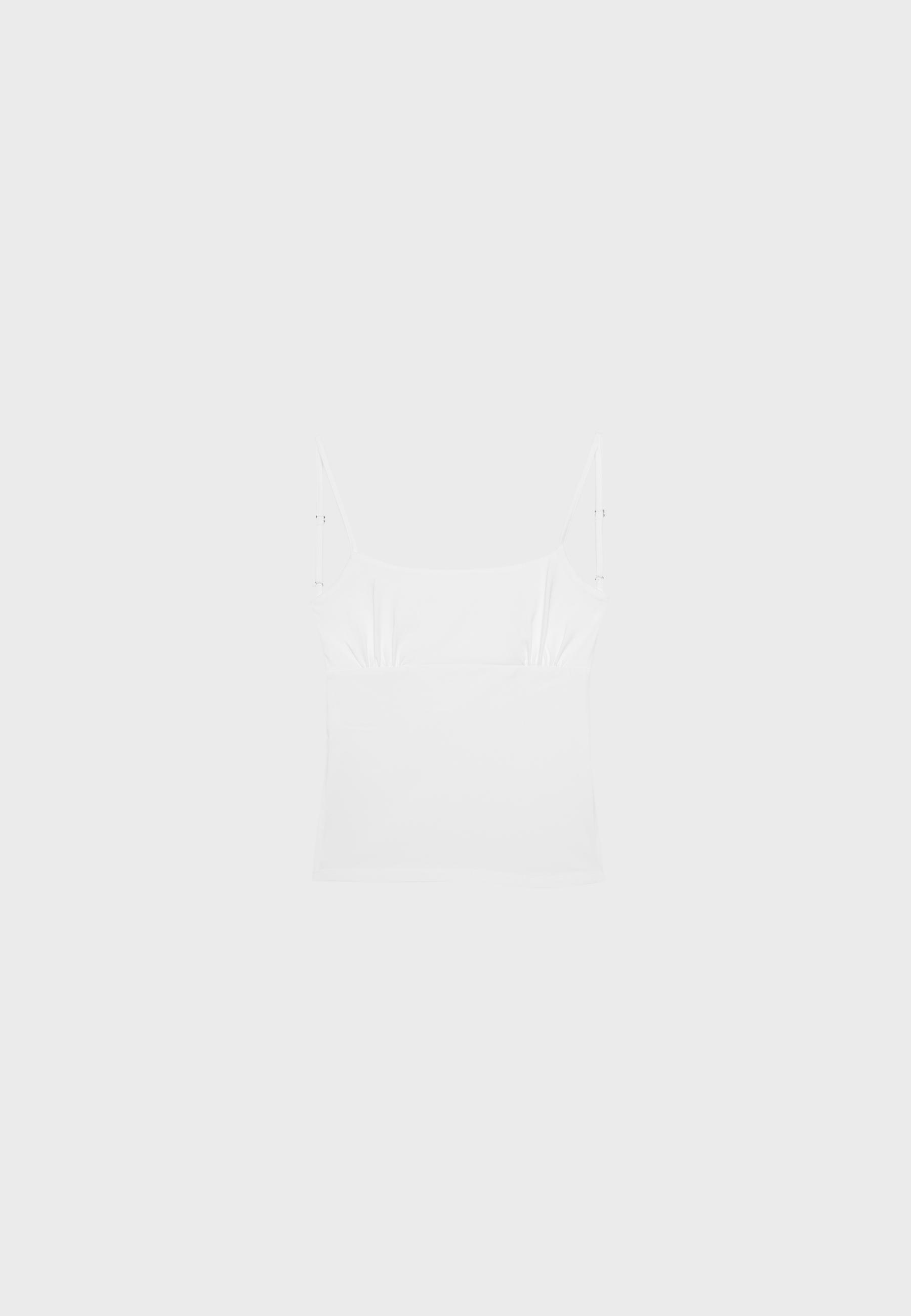 Open back strappy top — Ecru