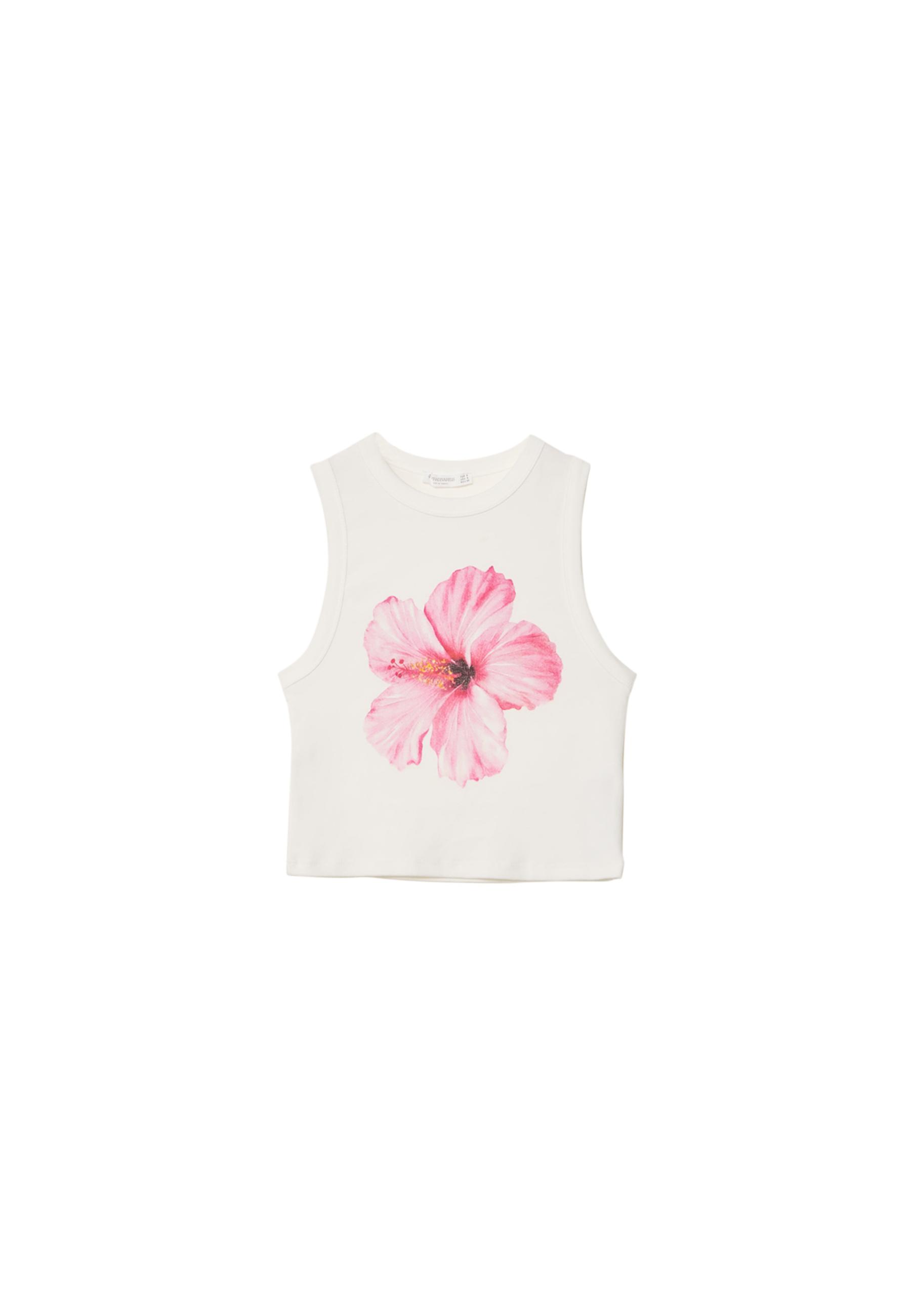 Hibiscus racerback top - Women's fashion | Stradivarius