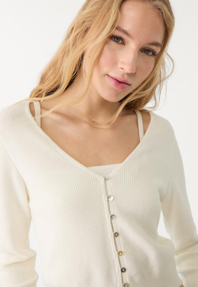 chaqueta punto botones