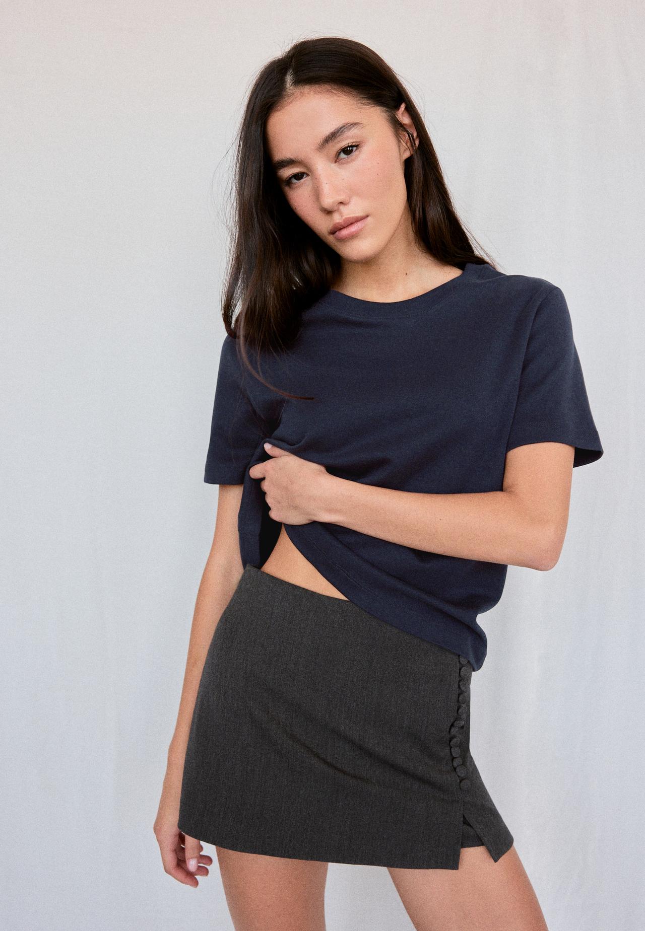 B01 Heavy weight regular fit basic T-shirt — Dark blue