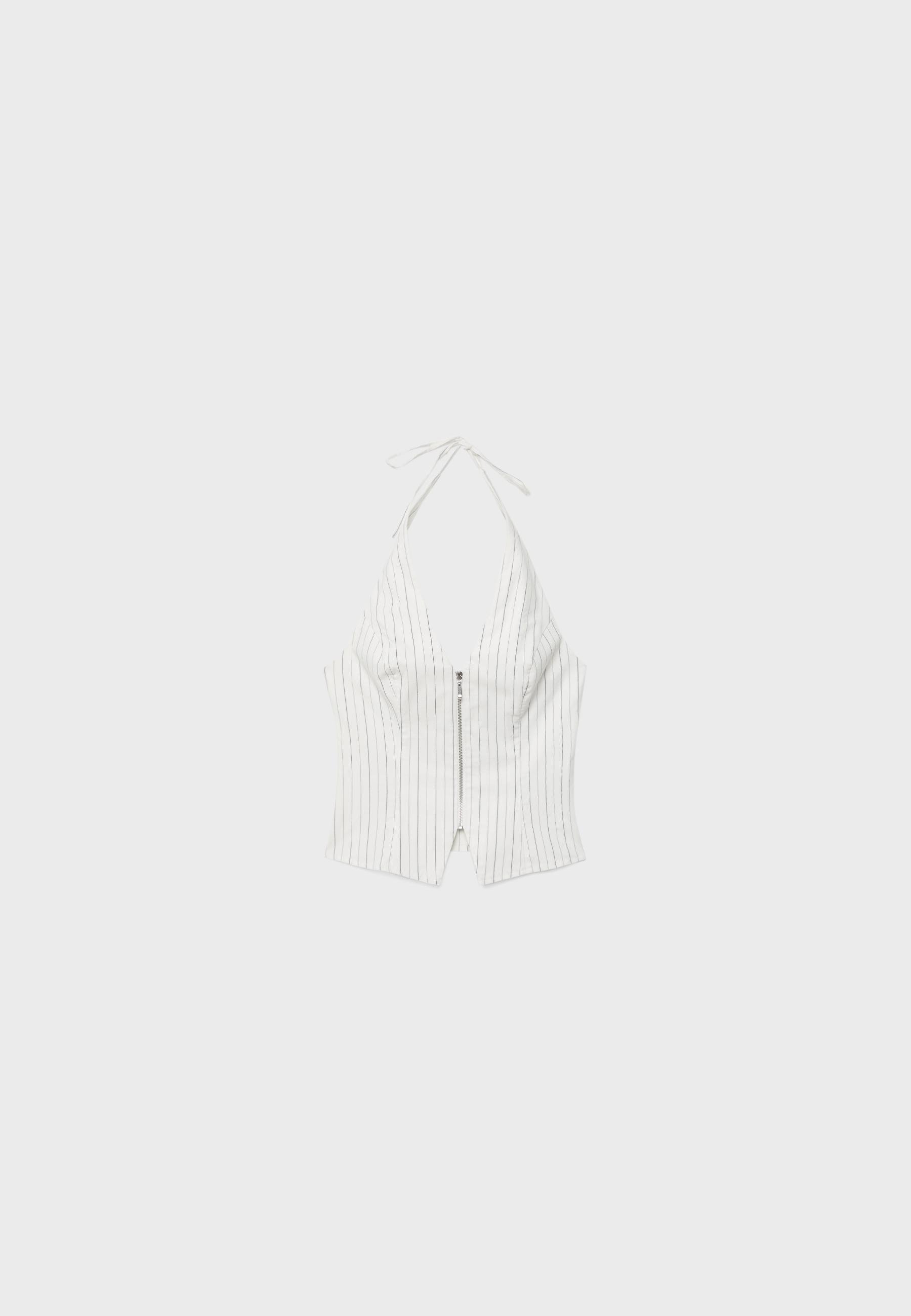 Bengaline halter top — White