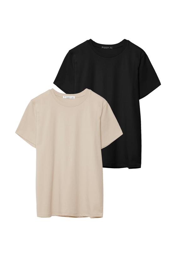 2’li basic regular fit bisiklet yaka t-shirt paketi_7