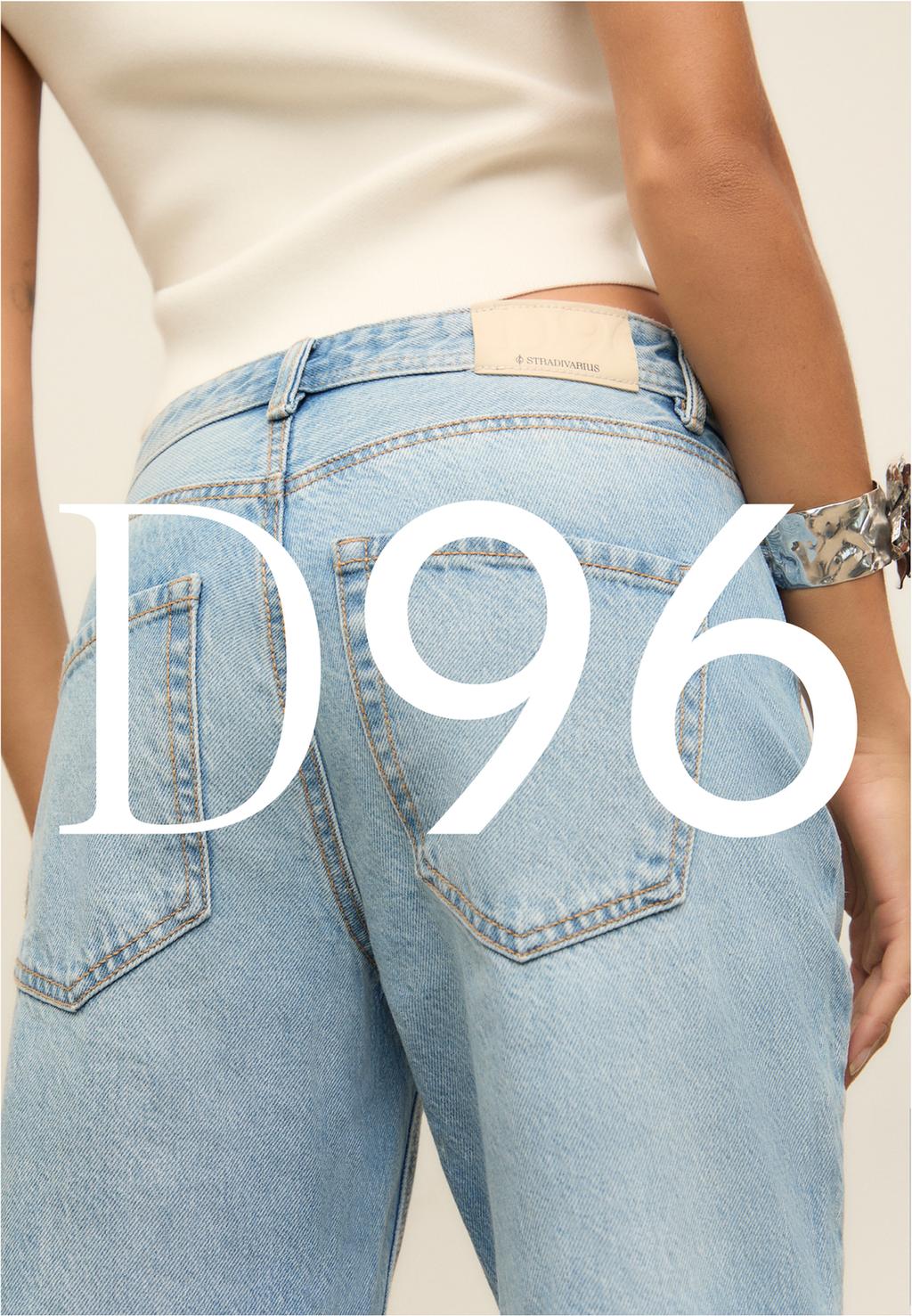 Cropped-Jeans D96 im Straight-Fit