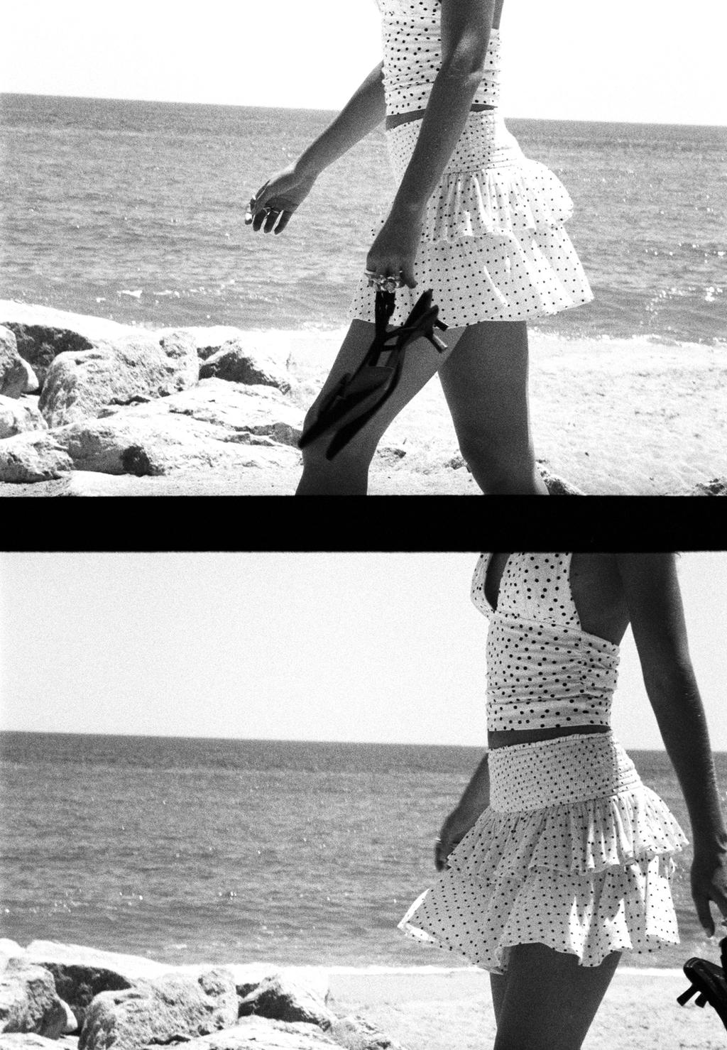 Mini-jupe-culotte à volants
