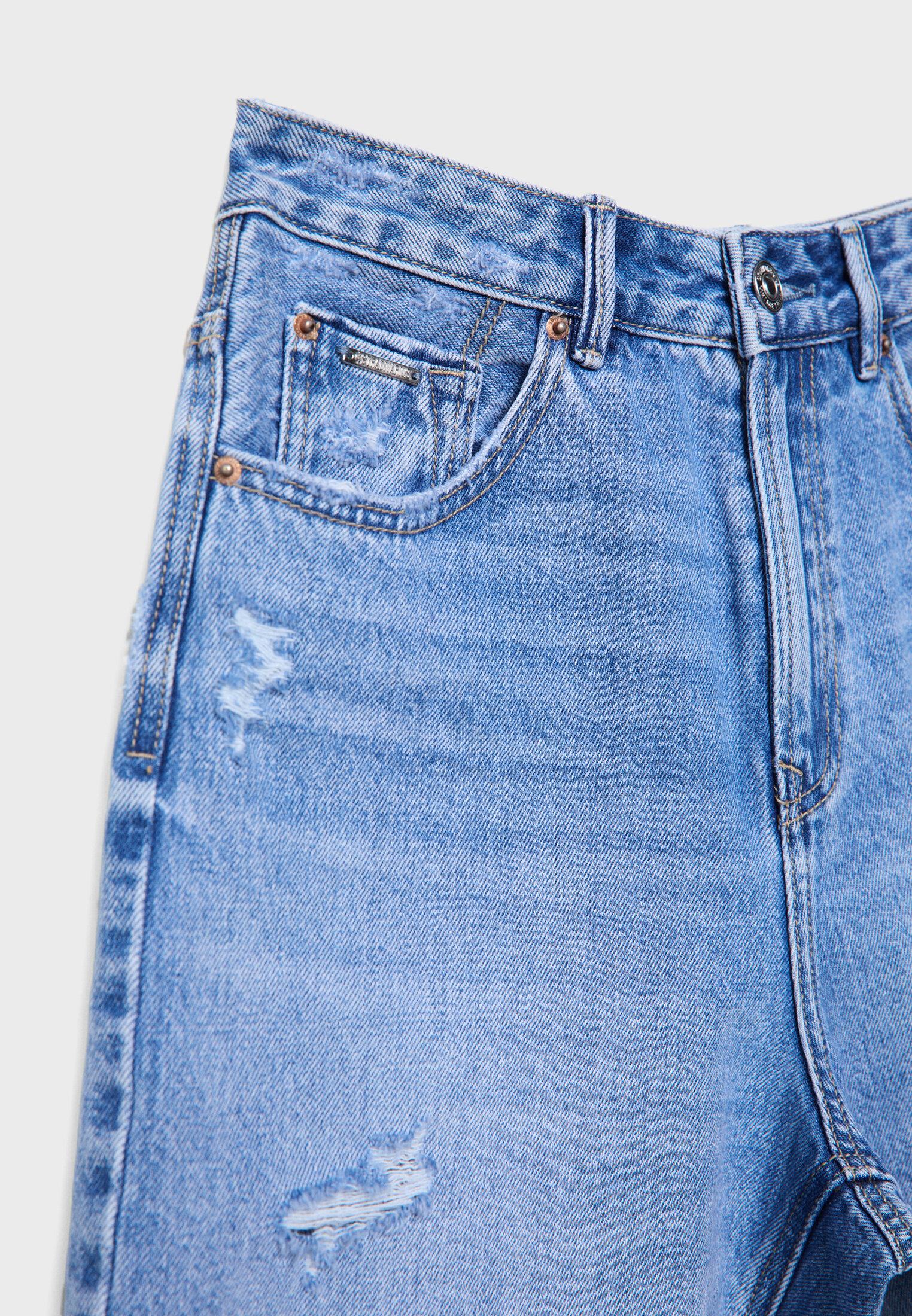 D93 Longline shorts — LIGHT BLEACH