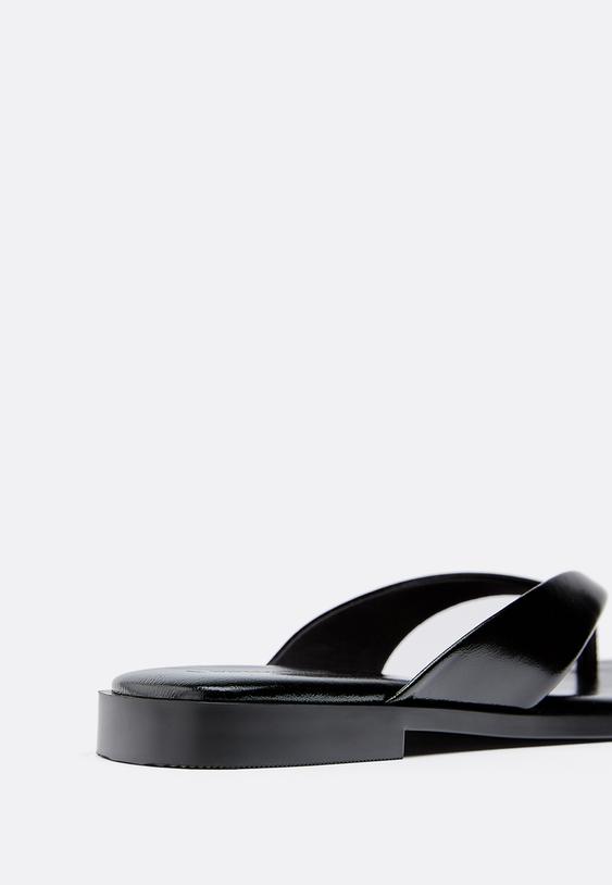 Parmak arası düz sandalet - Görsel 4