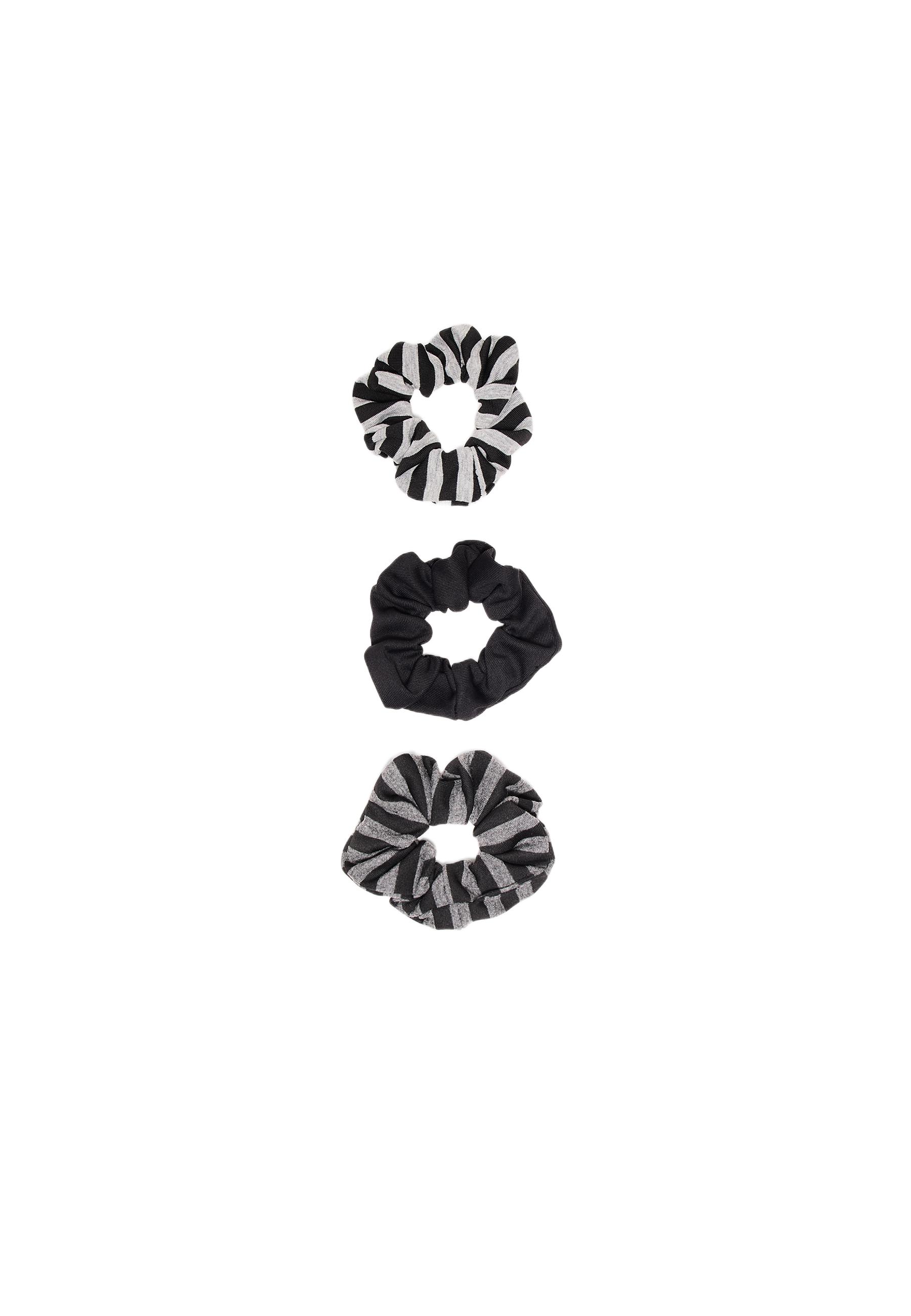 Set of 3 scrunchies — Black