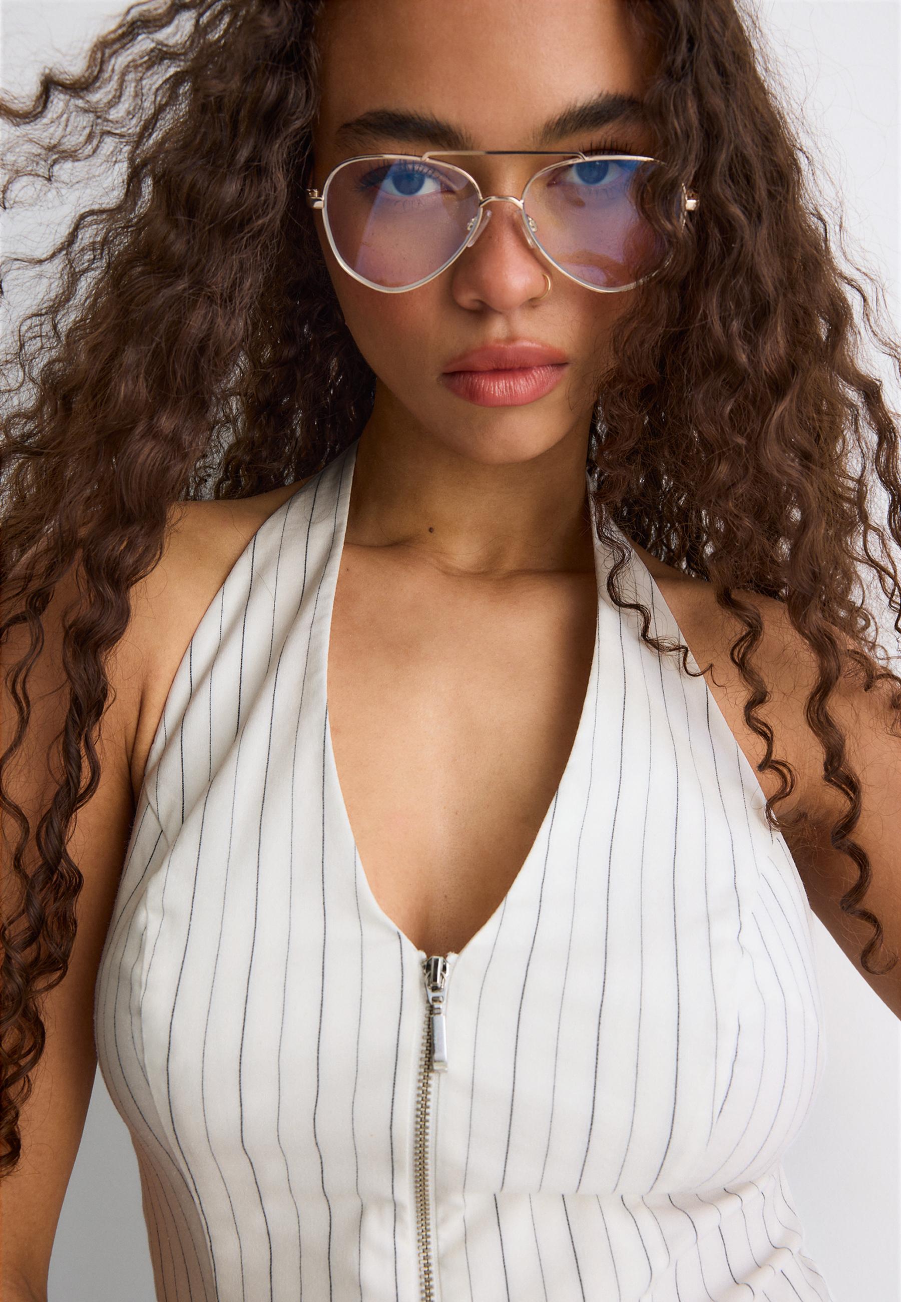 Bengaline halter top — White