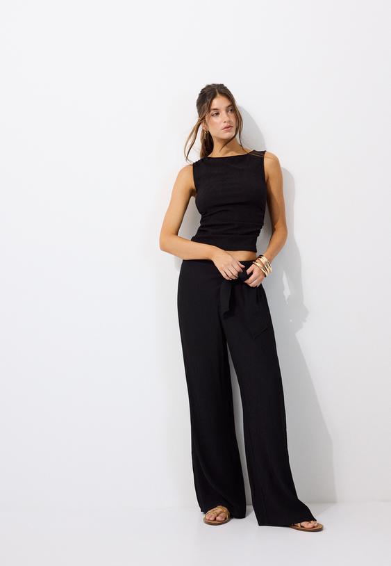 Dökümlü Sarong Pantolon