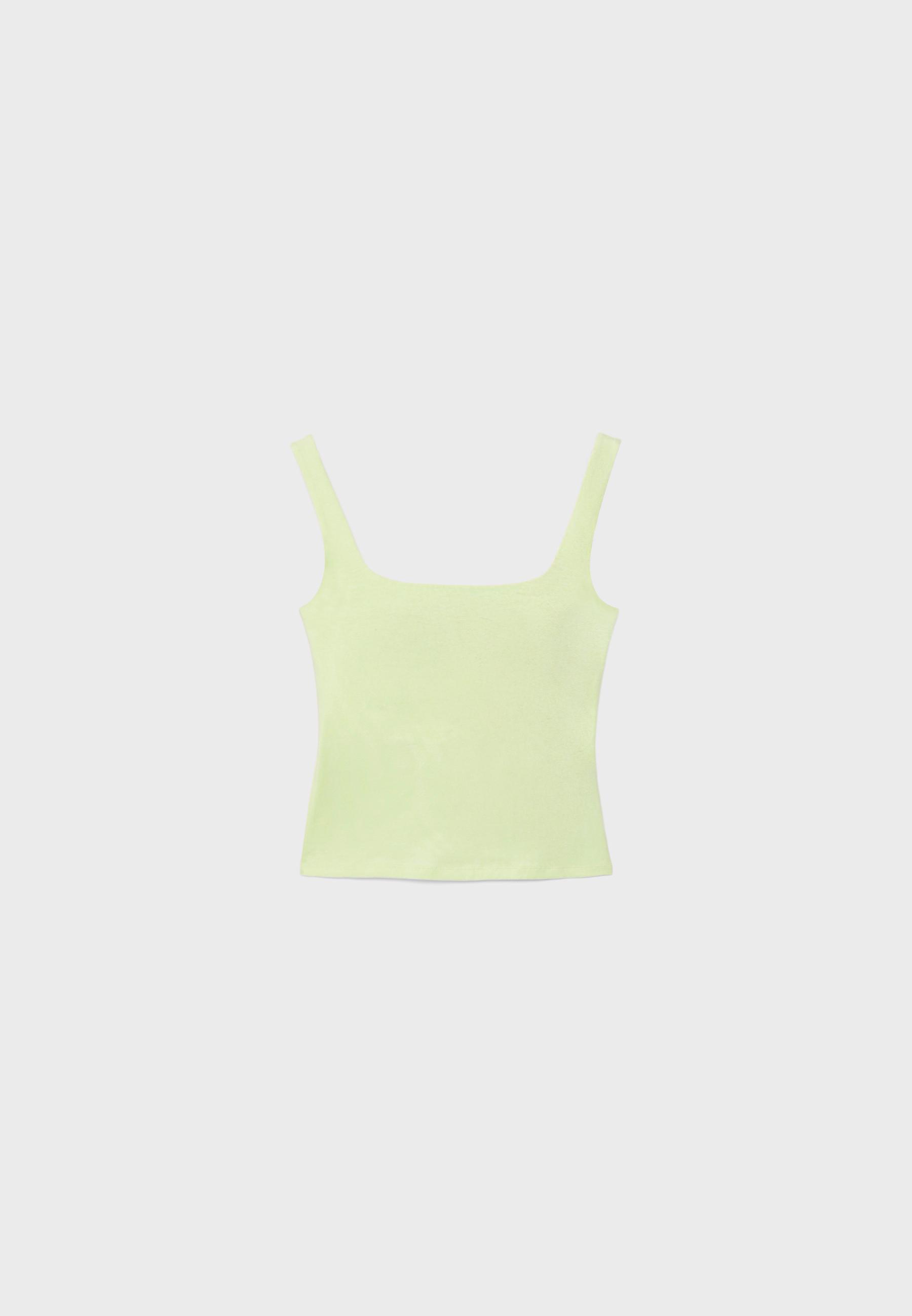 Wide strap top — Green