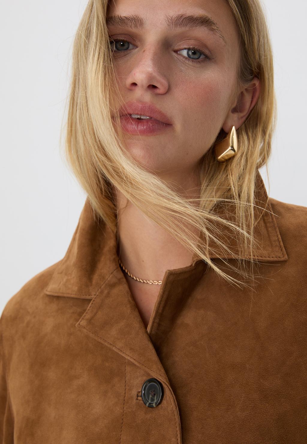 100% leather jacket with pockets