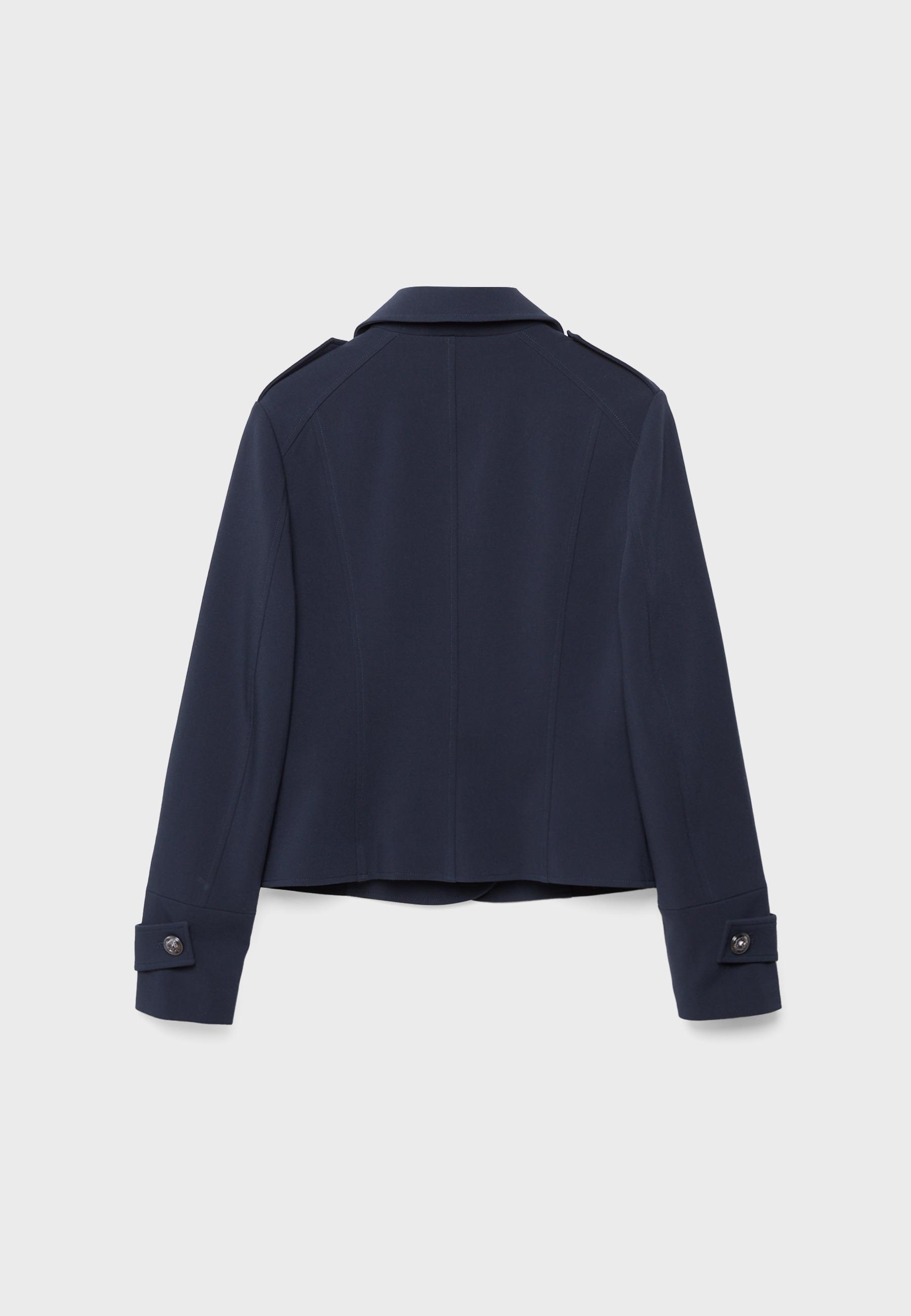 Blazer with engraved buttons — Navy blue