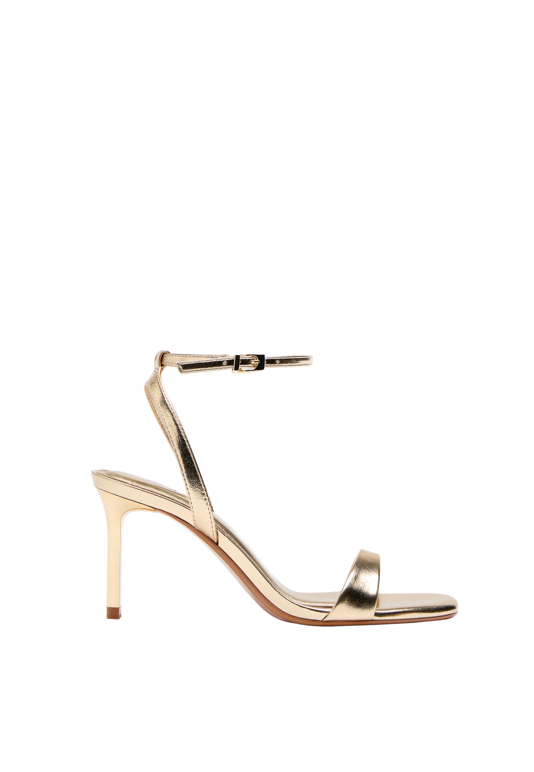 WIDE FIT. Stiletto heel sandals — GOLD 