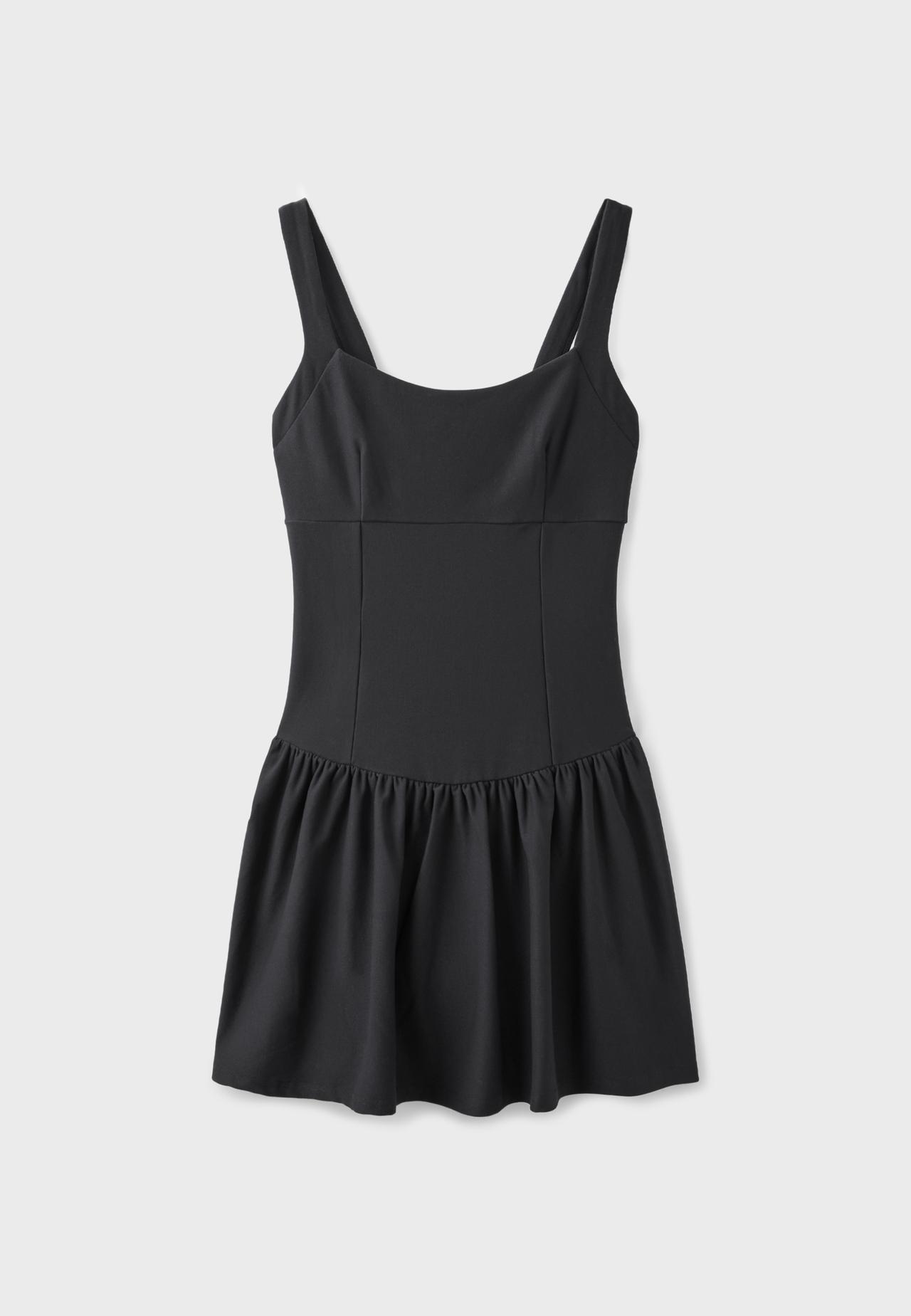 Short jumpsuit dress — Black