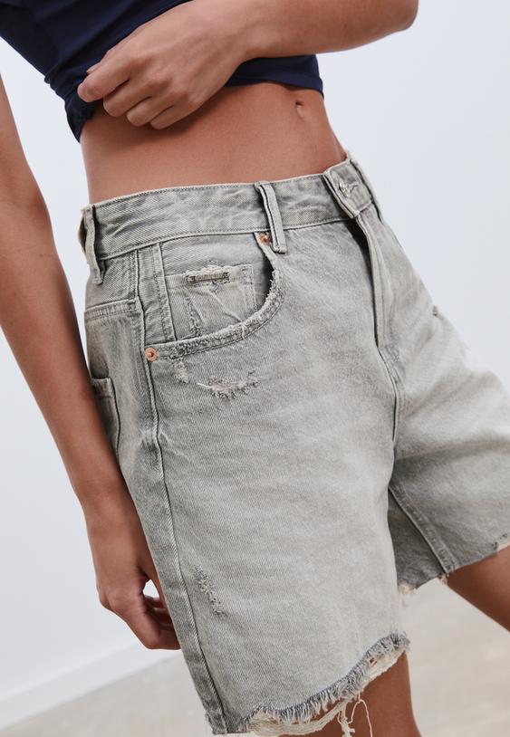 d93 short denim longline