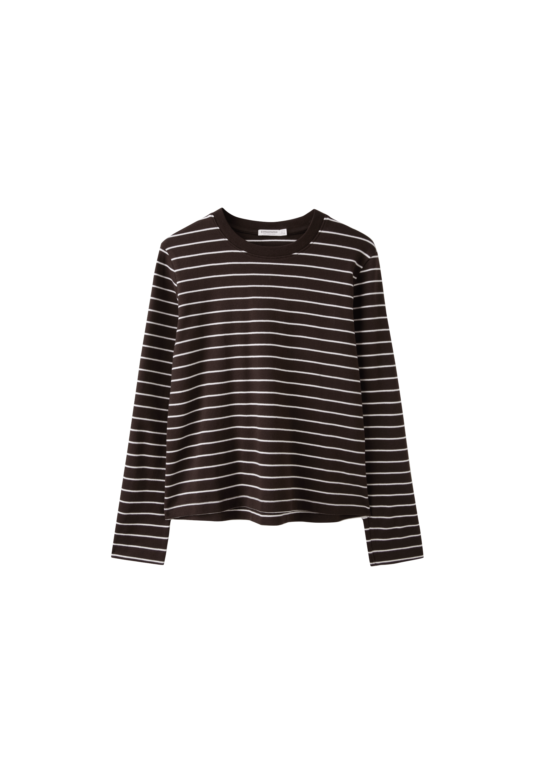Stradivarius Uzun kollu çizgili t-shirt görsel 2
