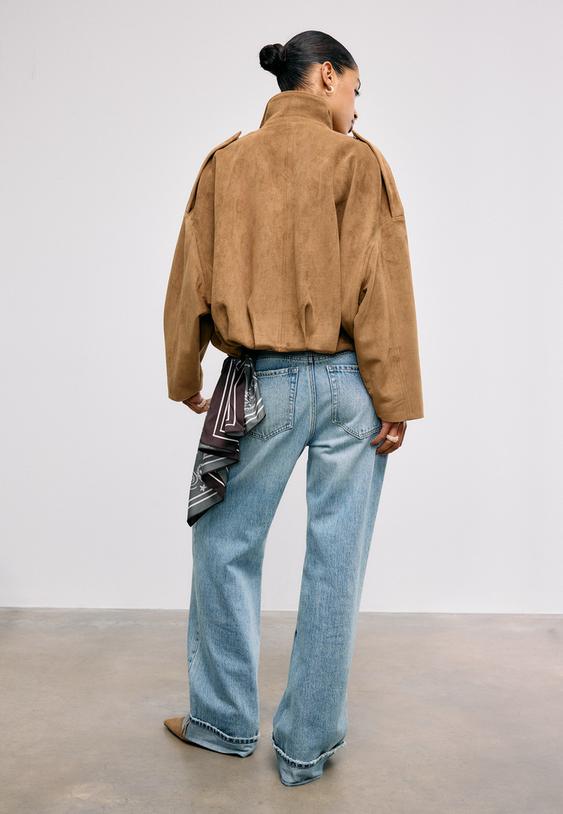 suni suet balon ceket