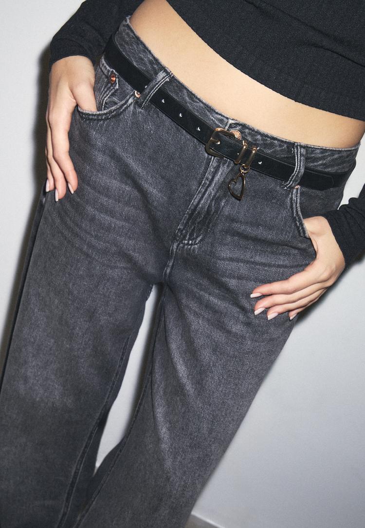 basic thin heart belt