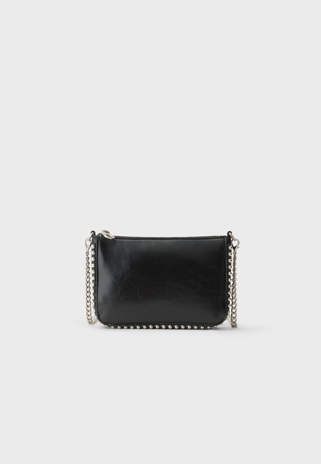 Mini bag with studs — Black